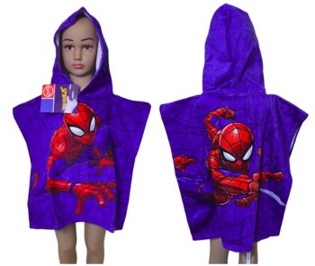 Spiderman  Ponczo Ręcznik Dziecięcy Okrycie Kąpielowy 100% Bawełna Marvel - Marvel