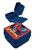 Фото - Харчовий контейнер Spiderman Śniadaniówka z przegródkami i wewnętrzną pokrywką 1L 
