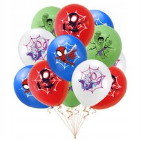 Spidey i super kumple balony urodzinowe Spiderman Hulk Avengers zestaw