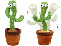 ŚPIEWAJĄCY KAKTUS TAŃCZĄCY MÓWI POWTARZA ŚWIECI GRA ZABAWKA INTERAKTYWNA