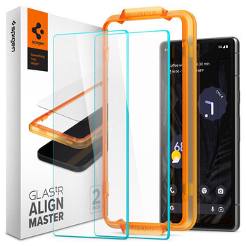 Spigen Alm Glass FC 2-Pack - Szkło hartowane do Google Pixel 7A (Przezroczysty) - Spigen