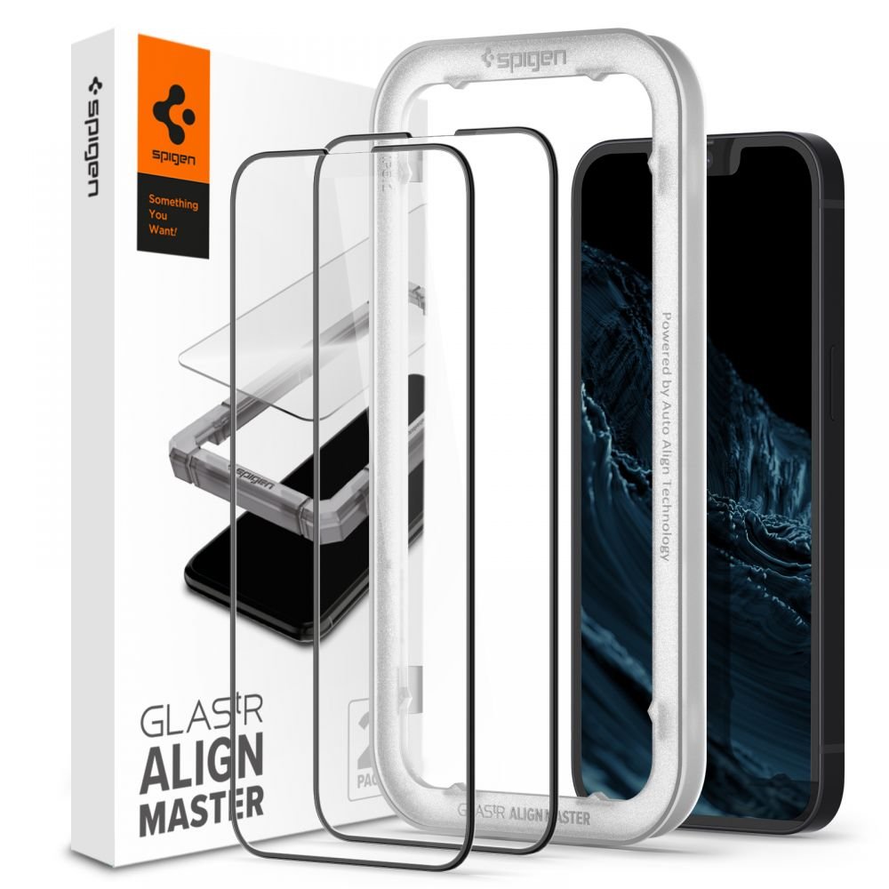 Spigen Glas.TR EZ Fit - Tempered Glass iPhone 13 / iPhone 13 Pro (Clear)   Cases and Glass \ Apple \ iPhone \ iPhone 13 \ Szkło do iPhone 13 Cases and