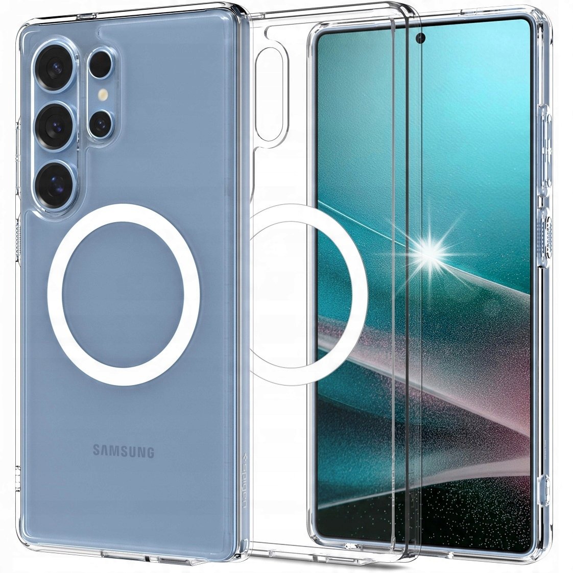 SPIGEN PRZEZROCZYSTE DOPASOWANE ETUI CASE DO MAGSAFE NA GALAXY S25 ...