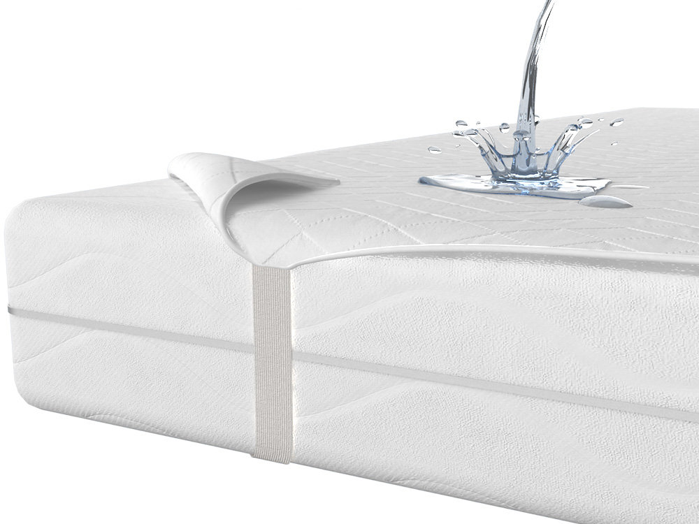 ŚpijZdrowo Ochraniacz na materac Ibis biały 160x200 cm
