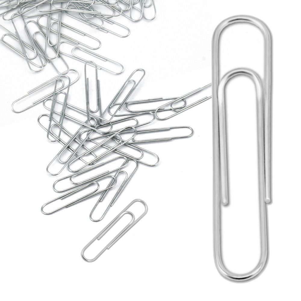 Na Kawałku Sztywnej Tektury Rozsypano Spinacze Biurowe SPINACZE Biurowe Metalowe OKRĄGŁE 50mm 10x100 szt - D.RECT | Sklep