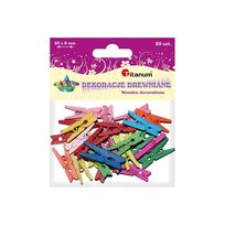 Spinacze mini kolorowe, 25x8 mm, 25 sztuk