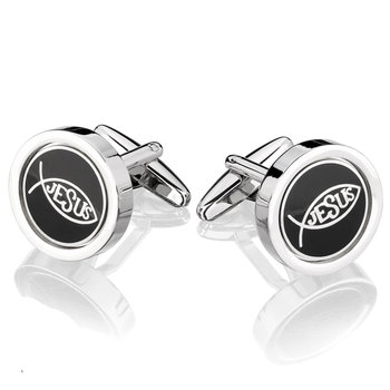 Spinki do mankietów Ryba Symbol X2 Ichthys Jezus - Inna marka