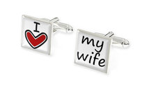Spinki Do Mankietów Ślubne I Love My Wife
