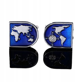 Spinki do mankietów wzór MAPA - GOLDERIA