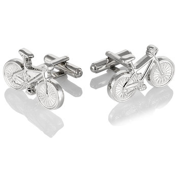 Spinki do mankietów X2 Srebrne Rowery AJ615 - Inna marka