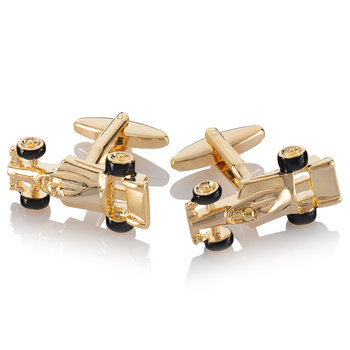 Spinki do mankietów Złota Formuła F1 X2 AJA1042 - Inna marka