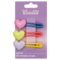 Spinki do włosów, Cotella, Candy Hearts 3 szt. Cotella