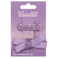 Spinki do włosów, Cotella, Crystal Glow 2 szt. Cotella