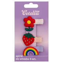 Spinki do włosów, Cotella, Happy Vibes, 3 szt. Cotella