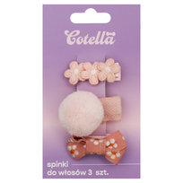 Spinki do włosów, Cotella, Sweet Blush, 3 szt. Cotella