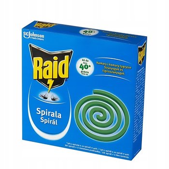 Spirala na komary i komary tygrysie Raid 115 g (10 spirali+1 metalowa podkładka) - Raid