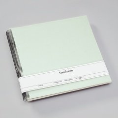 Spiralny album na zdjęcia - Semikolon - Economy Large - białe kartki - moss - Semikolon