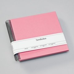 Spiralny album na zdjęcia - Semikolon - Economy Medium - białe kartki - flamingo - Semikolon
