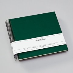 Spiralny album na zdjęcia - Semikolon - Economy Medium - białe kartki - forest - Semikolon