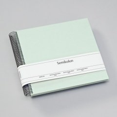 Spiralny album na zdjęcia - Semikolon - Economy Medium - białe kartki - moss - Semikolon