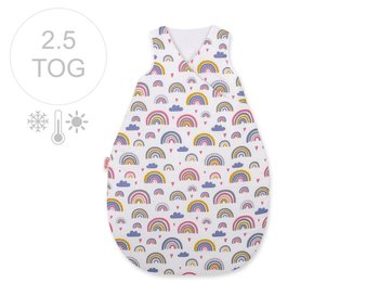 Śpiworek niemowlęcy całoroczny ocieplany 75 cm- tęcza - Inna marka