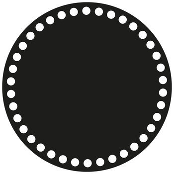 Spód Baza Do Torebki Na Szydełku Okrągła Do Szydełkowania Koło 20Cm Czarna - Inna marka