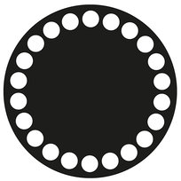 Spód Dno Do Torebki Na Szydełku Baza Okrąg 10Cm Czarna Do Szydełkowania