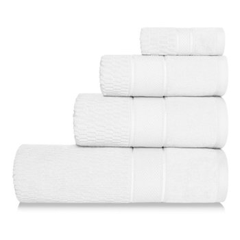 Spod Igły i Nitki, Ręcznik welurowy, PERU 100% bawełna, Biały , 50x90 cm - Spod Igły i Nitki