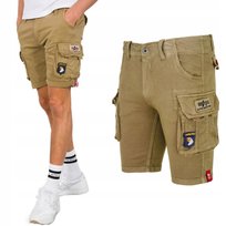 Spodenki Alpha Industries Crew Short Patch 186209 14 Piaskowe 30 Inna marka
