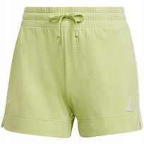 Spodenki damskie adidas Essentials Slim 3-Stripes Shorts zielone HE9361 S Adidas