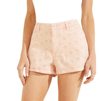 Spodenki damskie Guess Claudia różowe krótkie szorty-W26 GUESS