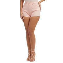 Spodenki damskie Guess Lella jeansowe shorty różowe-W28 GUESS