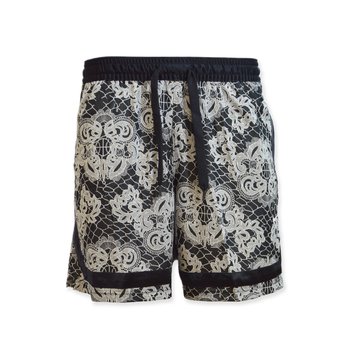 Spodenki damskie Nike Fly Crossover AOP Shorts Black/Light Bone - DC0869-010-L - Nike