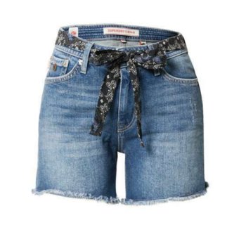 Spodenki damskie Superdry Vintage Mid Rise Slim szorty jeansowe-W24 - Superdry