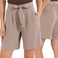 SPODENKI DAMSKIE WISKOZOWE KRÓTKIE WYSOKI STAN LETNIE WYGODNE MORAJ L BEIGE