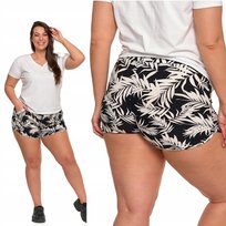 Spodenki Damskie Wygodne Szorty Krótkie Spodenki W Kwiaty Moraj L/Xl Patt1