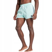 Spodenki kąpielowe męskie adidas 3-Stripes CLX Swim Shorts miętowe IS2056 S Adidas
