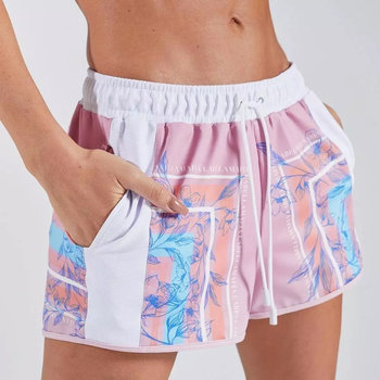 Spodenki krótkie damskie LABELLAMAFIA SHORTS FLORAL PINK - S - LABELLAMAFIA