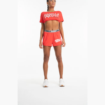 Spodenki krótkie damskie LABELLAMAFIA SHORTS SWEAT RED - M - LABELLAMAFIA