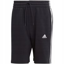 Spodenki męskie adidas Essentials Fleece 3-Stripes czarne IB4026 L Adidas