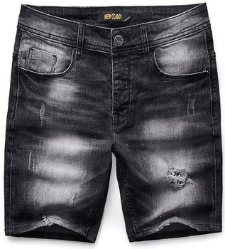 Spodenki męskie czarne jeansowe Recea - 31