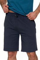 Spodenki Męskie Gumka W Pasie Bawełna Z Kieszeniami Wygodne Szorty Moraj M Navy