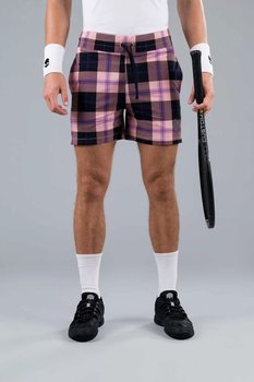 Spodenki Męskie Hydrogen Tartan Shorts Pink/Black - Hydrogen