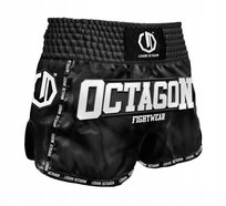Spodenki Muay Thai Kickboxing Legion Octagon Future Premium czarno/białe XL
