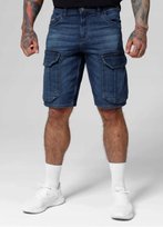 Spodenki szorty jeans bojówki męskie Pitbull Longspur granatowe 32 PITBULL