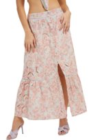 Spódnica damska Guess w kwiaty maxi bawełniana-S