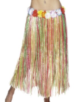 Spódnica hawajska, kolorowa - Smiffys