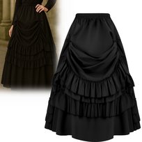 Spódnica Wiktoriańska Midi Vintage Średniowieczna Cosplay Xs S 164 176 Cm Hopki