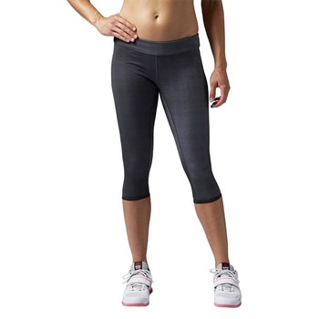 Spodnie 3/4 Reebok CrossFit Reversible damskie dwustronne legginsy getry termoaktywne-L - Reebok