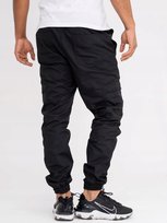 Spodnie Bojówki Jogger Materiałowe Jigga Wear Ripstop Cargo Czarne M Jigga Wear